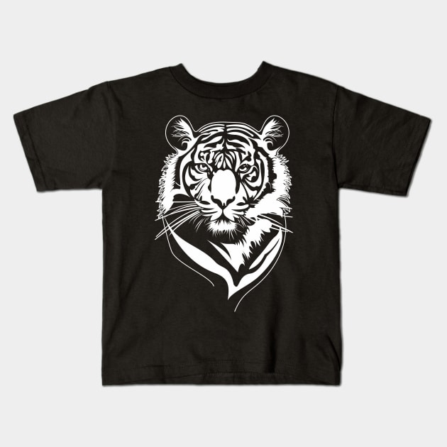 tiger Kids T-Shirt by ElectricPeacock